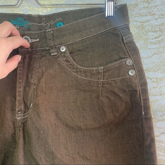 VINTAGE 🧚♀️ Lois Brown Bermuda Women’s Jeans Shorts Size 29 - Picture 4 of 13